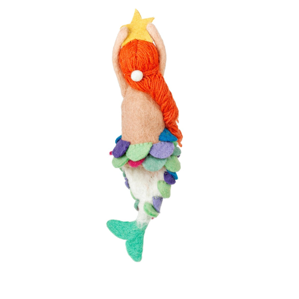 Handmade Felt Mystical Mermaid Christmas Tree Topper