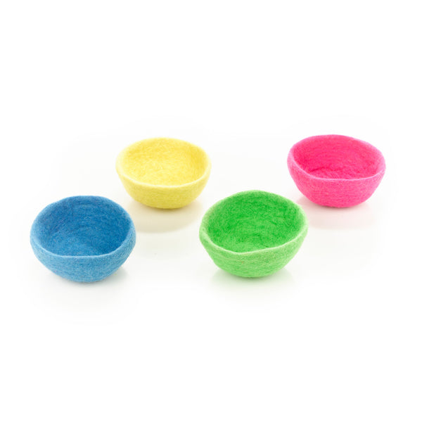 Handmade Felt Neon Trinket Dish Home Decoration