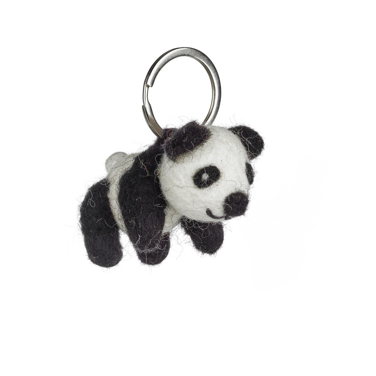 Handmade Felt Panda Keyring Decoration
