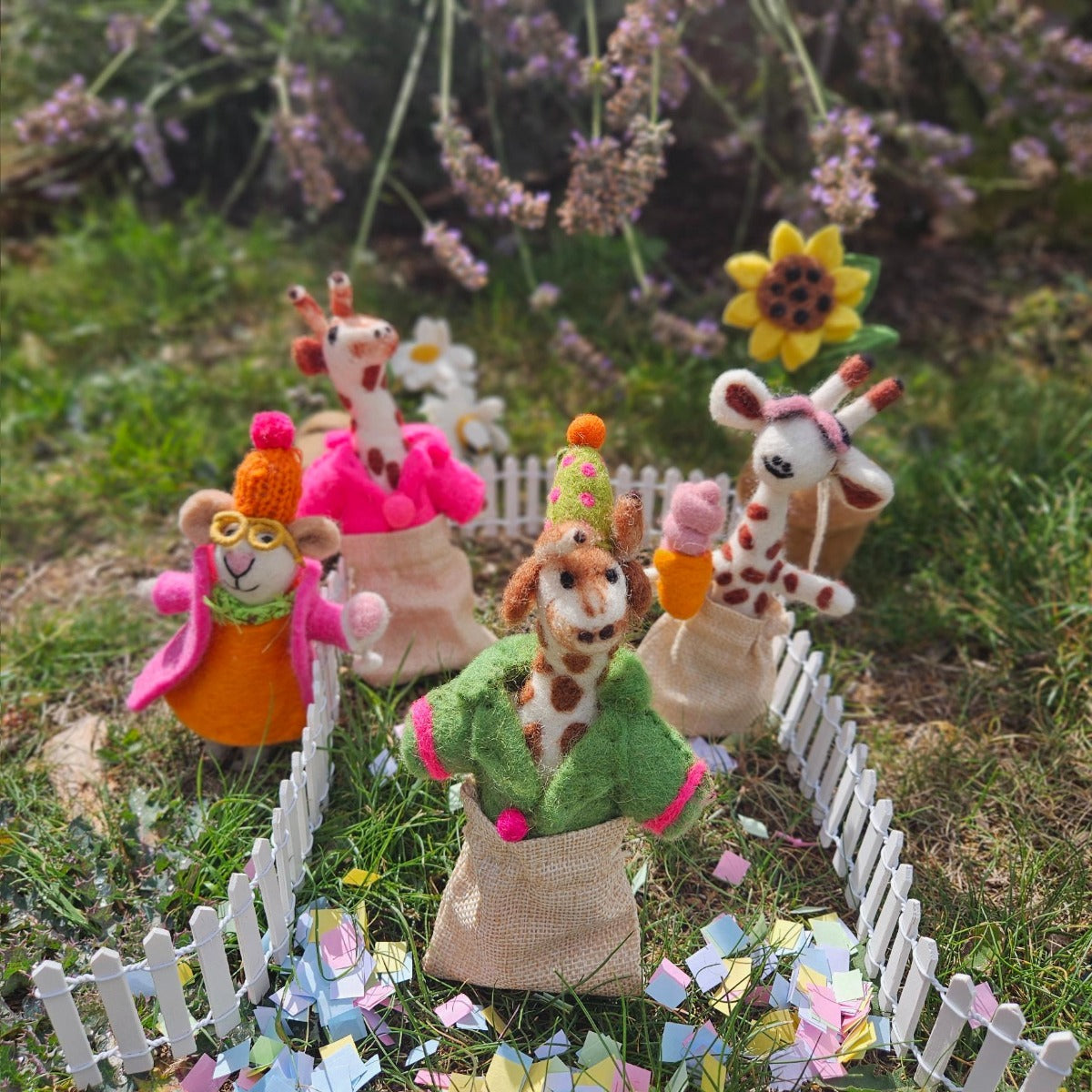 Handmade Felt Margie the Merry Mouse Hanging Christmas Decoration