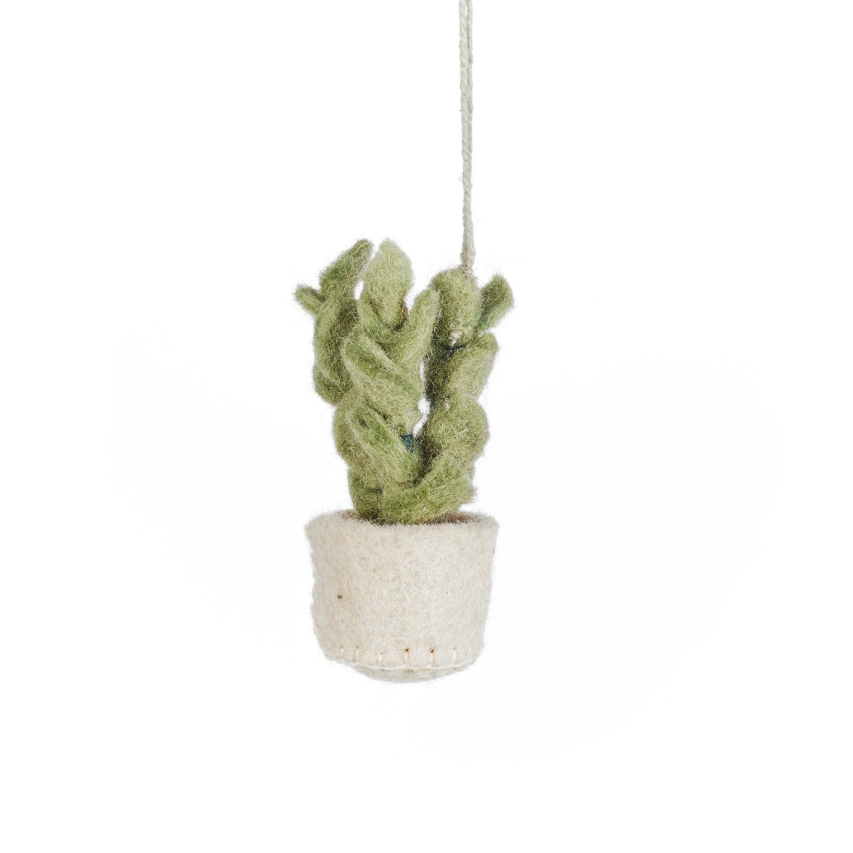 Handmade Felt Pot o' Eucalyptus Hanging Decoration
