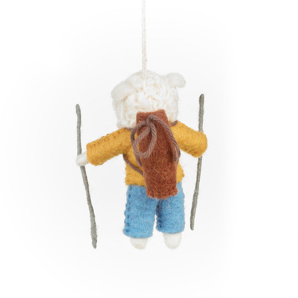 Handmade Felt Rambling Sheep Hanging Decoration