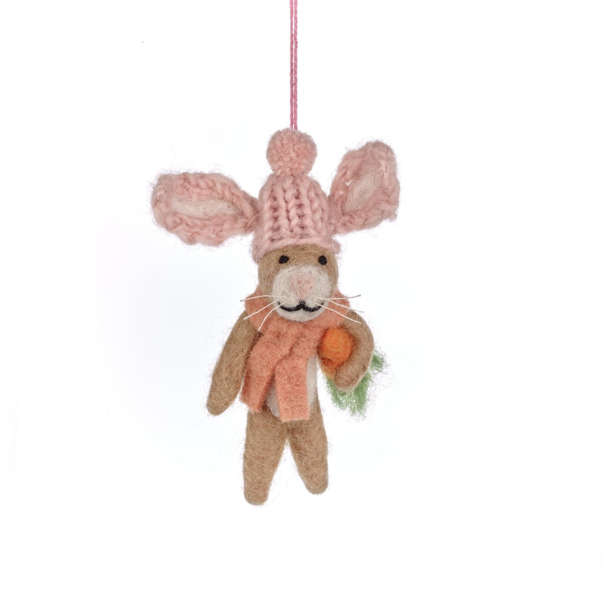 Handmade Felt Reilly the Rabbit Easter Hanging Decoration