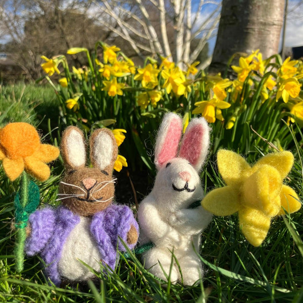 Handmade Felt Remi the Rabbit Easter Hanging Decoration