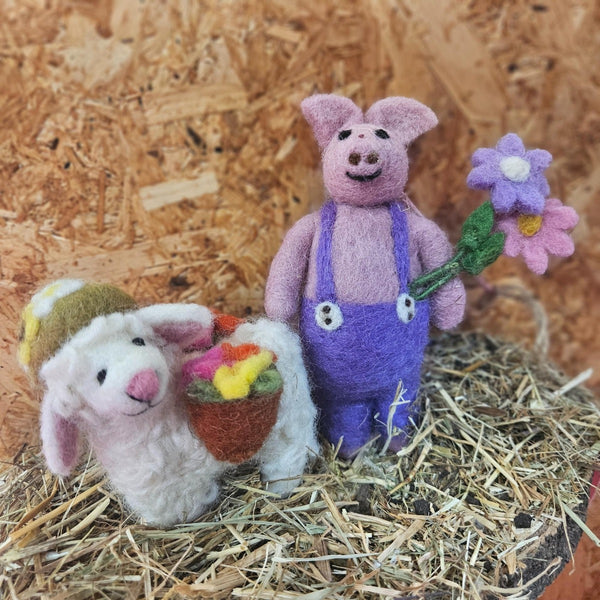 Handmade Felt Sofia the Spring Sheep Easter Hanging Decoration