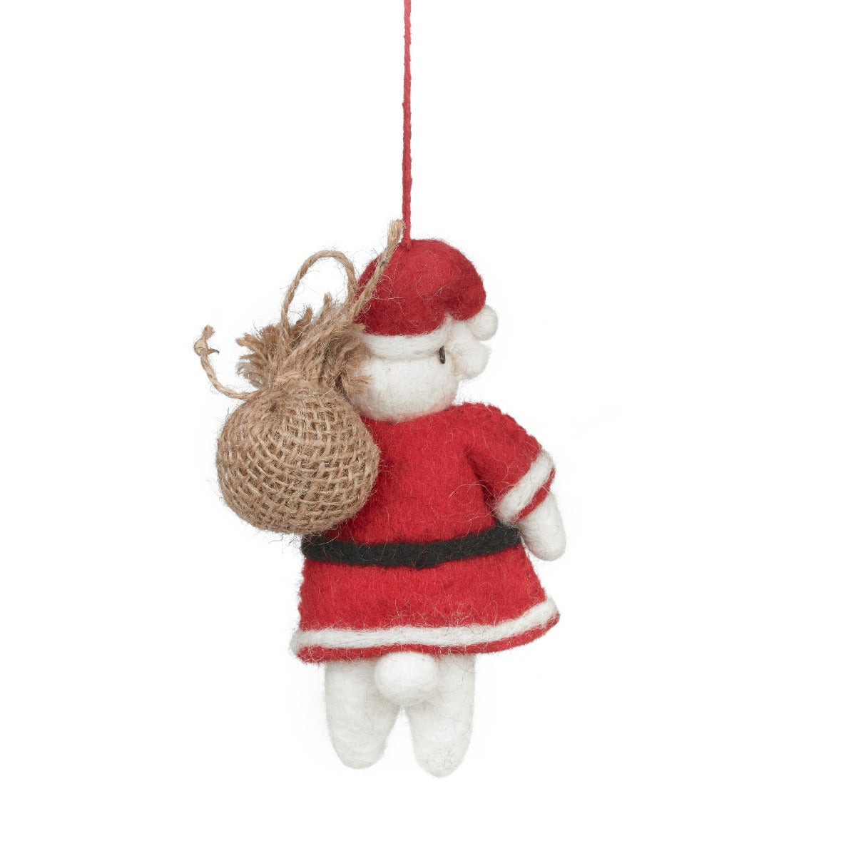 Handmade Felt St Blubber Bear Christmas Hanging Decoration