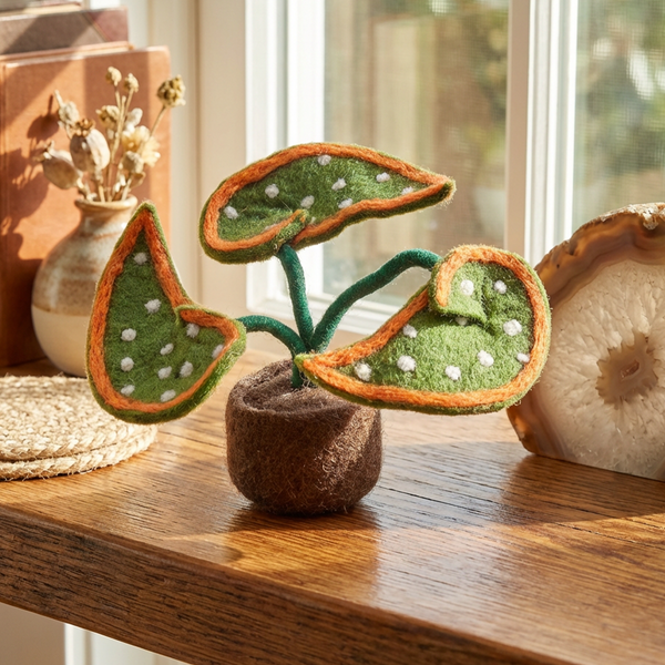 Handmade Felt Summer Aurora Standing Plant Decoration