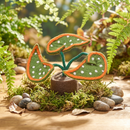 Handmade Felt Summer Aurora Standing Plant Decoration