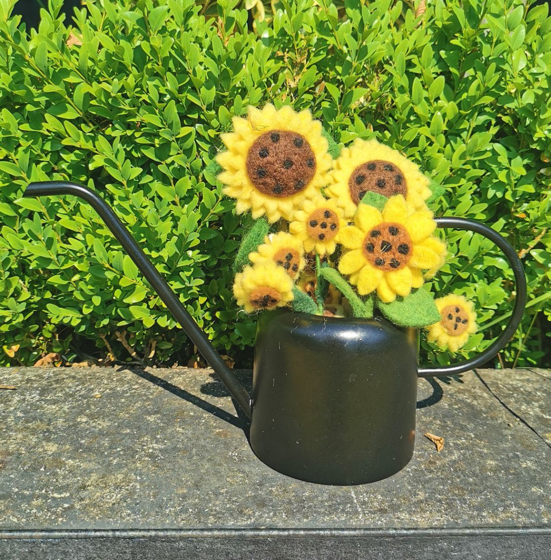 Handmade Felt Garden Sunflower Standing Home Decoration