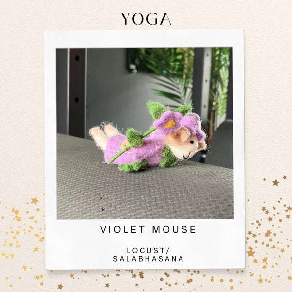 Handmade Felt Violet the Mouse Hanging Decoration