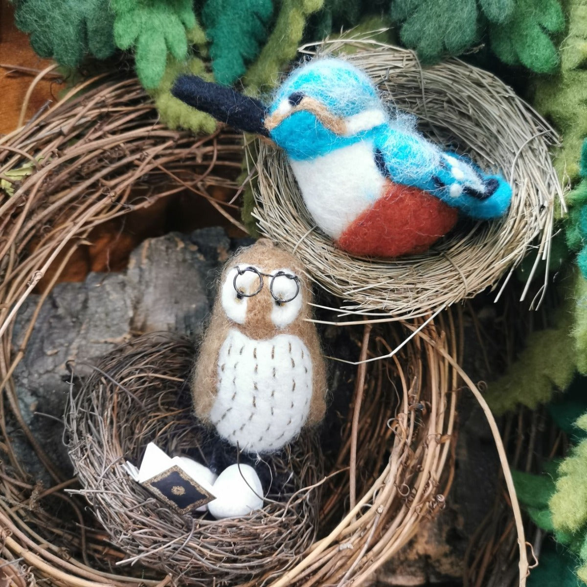 Handmade Felt Hetty the Hummingbird Hanging Bird Decoration