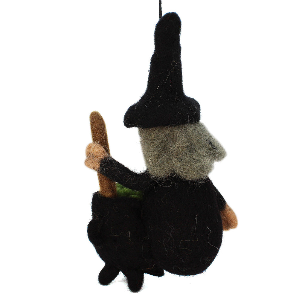 Handmade Wanda the Witch Biodegradable Halloween Decoration
