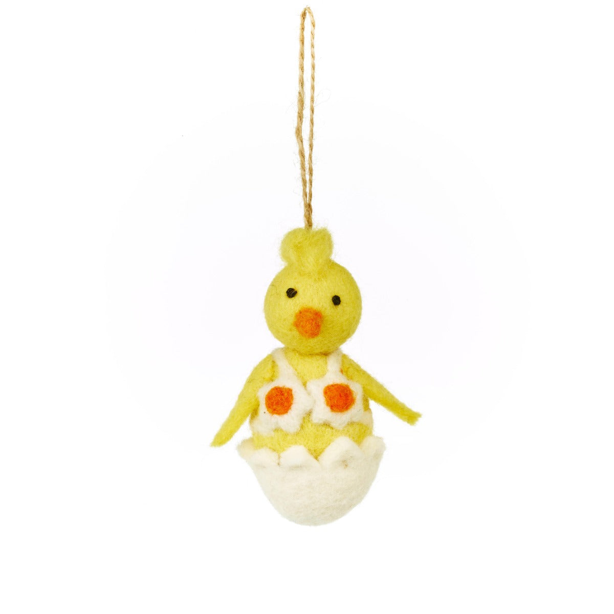 Handmade Felt Yolko Ono Chick Easter Hanging Decoration