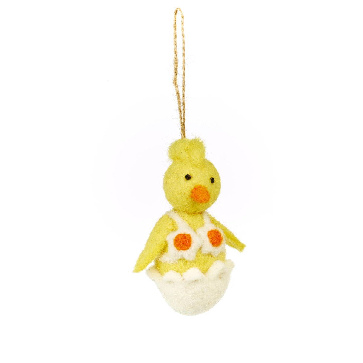 Handmade Felt Yolko Ono Chick Easter Hanging Decoration