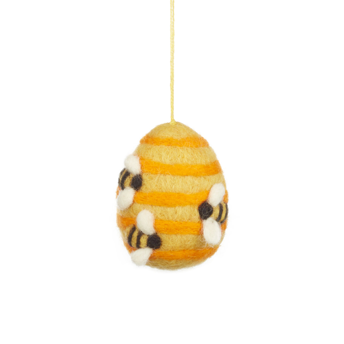 Handmade Hanging Busy Beehive Felt Biodegradable Decoration