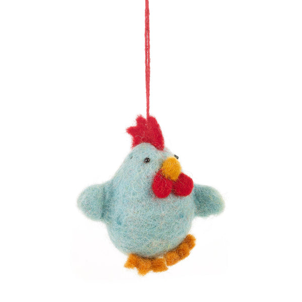 Handmade Felt Chattering Chicks Hanging Easter Decorations - Variety Pack