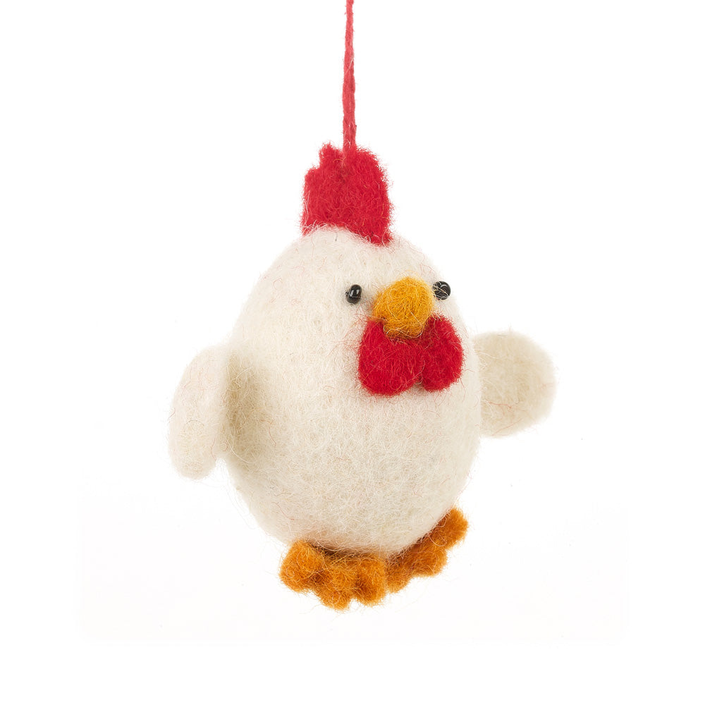 Handmade Felt Chattering Chicks Hanging Easter Decorations - Variety Pack