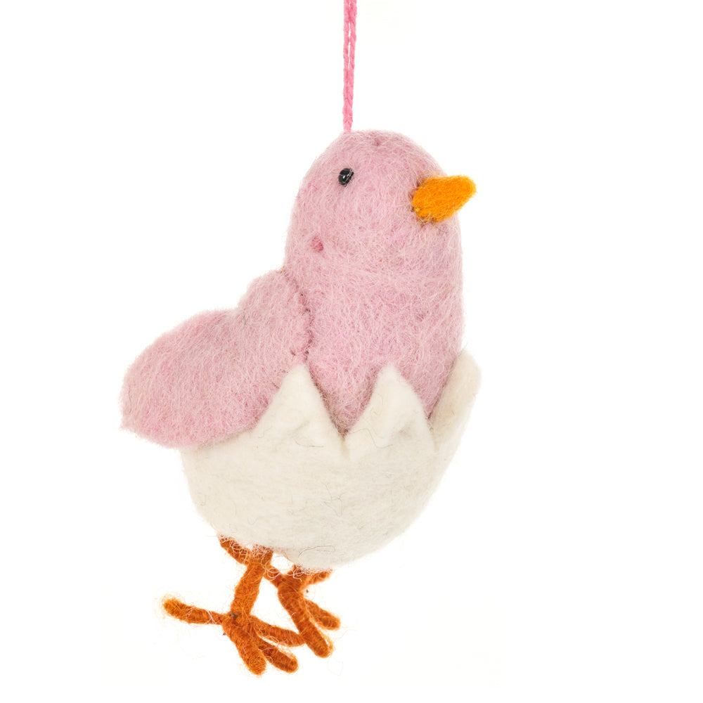Handmade Needle Felt Chirpy Chicks Hanigng Easter Decoration
