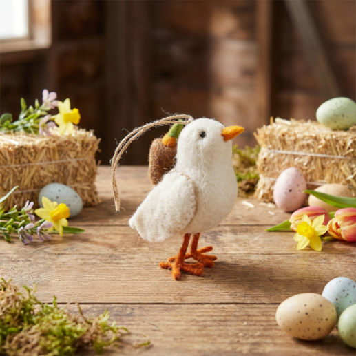 Handmade Needle Felt Chirpy Chicks Hanigng Easter Decoration