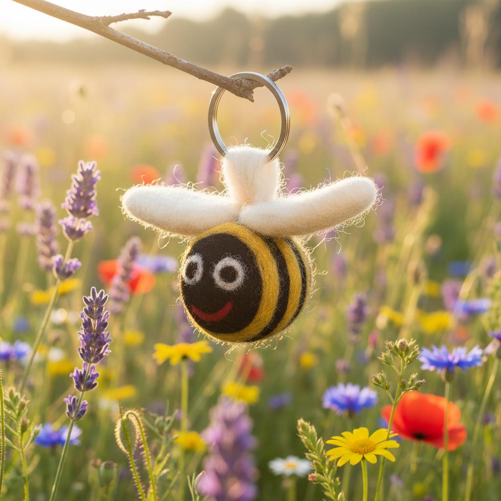 Handmade Keyrings and Needle Felt Bag Charms | Felt So Good