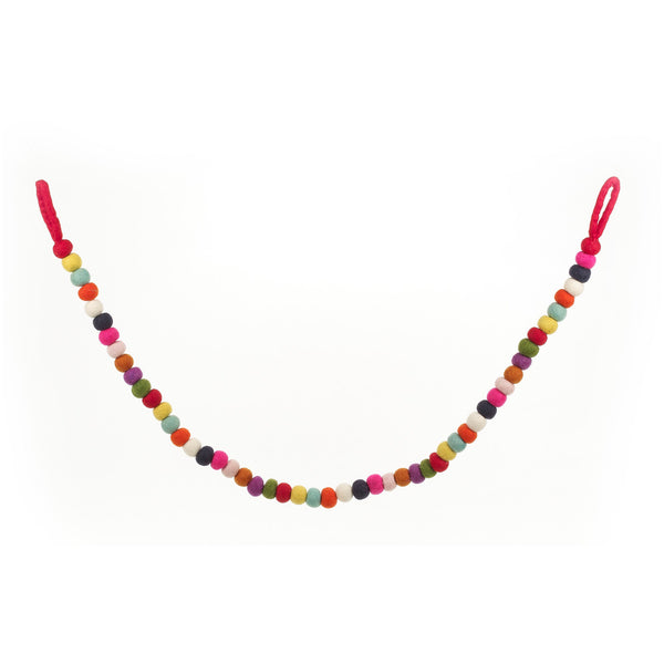 Handmade Biodegradable Felt Multi-Coloured Bubble Garland Home Decoration