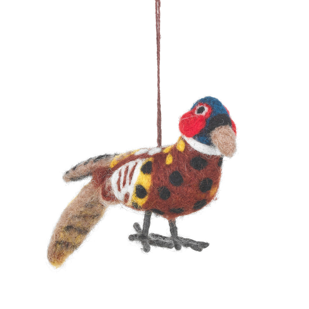 Handmade Pheasant Hanging Fair trade Countryside  Decoration