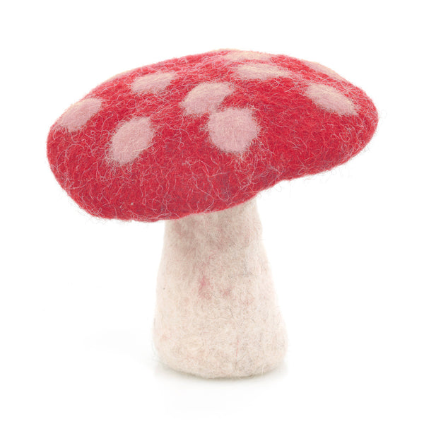 Handmade Felt Biodegradable Toadstool Decoration